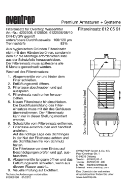 Premium Armaturen + Systeme Filtereinsatz 6120591