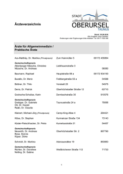 Ärzteverzeichnis