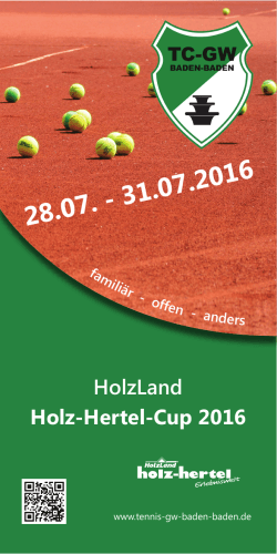16 TC Holz-Hertel-Cup.indd - Tennisclub Grün