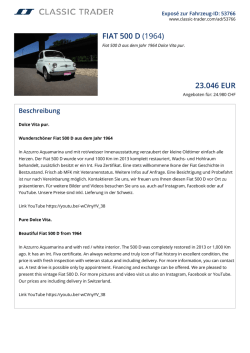 FIAT 500 D (1964) 23.055 EUR