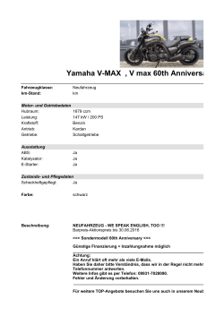 Detailansicht Yamaha V-MAX €,€V max 60th