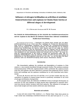 lnfluence of nitrogen fertil~zati`On on adivlties of omithine transca
