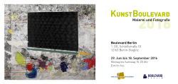 Einladung KunstBoulevard 2016