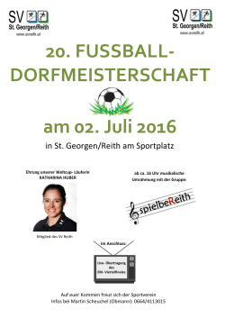DORFMEISTERSCHAFT am 02. Juli 2016