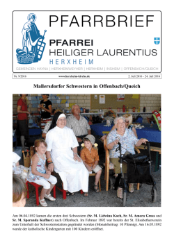 Mallersdorfer Schwestern in Offenbach/Queich