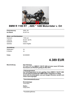 Detailansicht BMW R 1100 RT €,€ABS * 1400