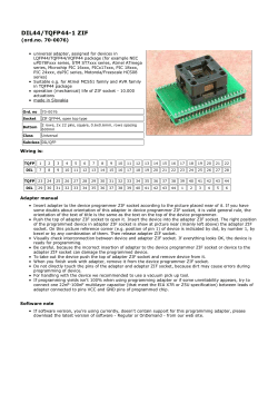 Programming adapter | DIL44/TQFP44
