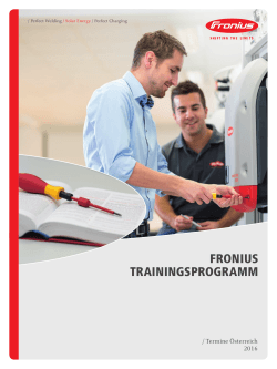 {DE}Trainingsprogramm Termine 2015 DE~{EN}Training