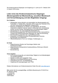 Informationen - Kinderschutzzentrum G&ouml;ppingen