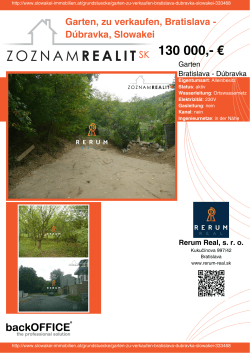 Druck - Immobilien der Slowakei