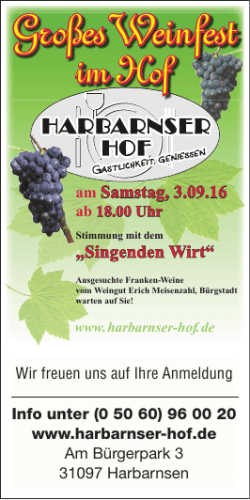 Gro&szlig;esWeinfest - Harbarnser Hof