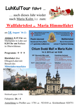 LuhKulTour fährt …