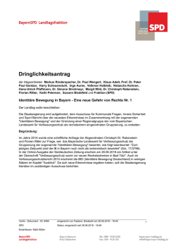Dringlichkeitsantrag