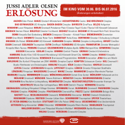 IM KINO VOM 30.06. BIS 06.07.2016