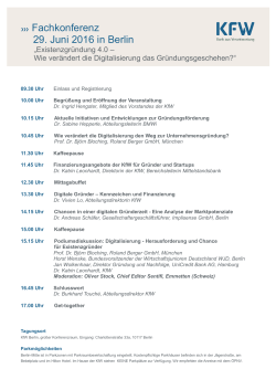 Fachkonferenz 29. Juni 2016 in Berlin