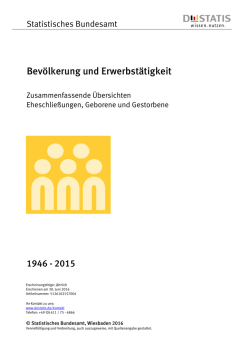 Eheschlie&szlig;ungen, Geborene und Gestorbene 1946