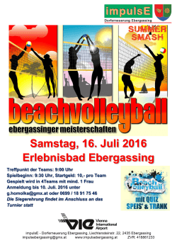 Samstag, 16. Juli 2016 Erlebnisbad Ebergassing