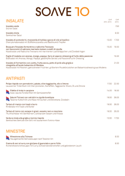 il menu I/D - Ristorante Soave 10