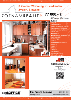 Druck - Immobilien der Slowakei