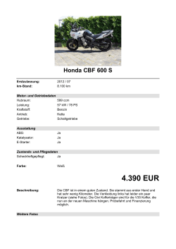 Detailansicht Honda CBF 600 S