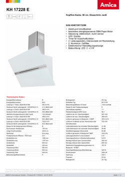 KH 17228 E - Amica International GmbH
