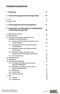 Inhaltsverzeichnis