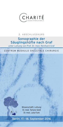 Broschüre zum Kurs - Centrum für Muskuloskeletale Chirurgie