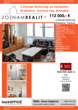 Druck - Immobilien der Slowakei