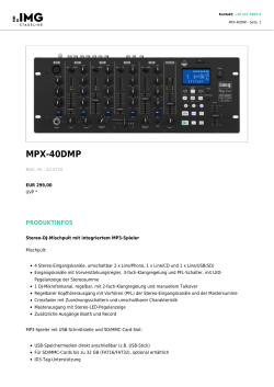 MPX-40DMP - Musik Produktiv