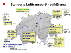 Standorte Lufttransport/ - aufklärung