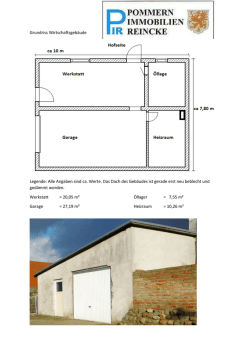 Grundriss Wirtschaftsgebäude Lageplan