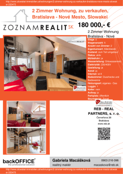 Druck - Immobilien der Slowakei