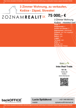 Druck - Immobilien der Slowakei