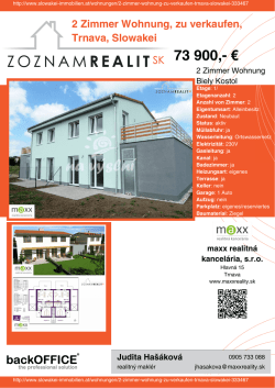Druck - Immobilien der Slowakei