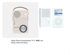 Radio-‐Phono-‐Kombina on TP 1, 1959, von Dieter Rams für Braun