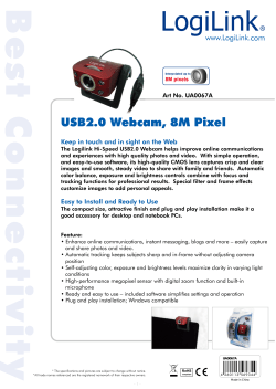 USB2.0 Webcam, 8M Pixel