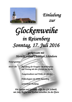 in Reisenberg Sonntag, 17. Juli 2016