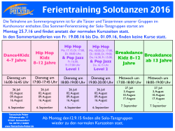 Solotanzen - Tanzschule Pelzer