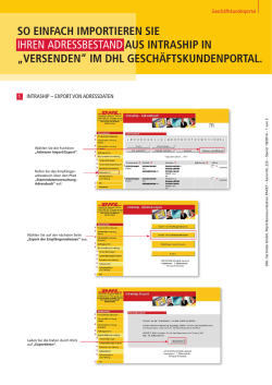 Versenden im GKP &ndash; Kurzanleitung