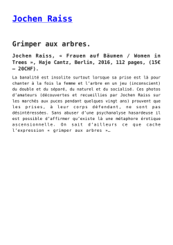 Jochen Raiss - Carnet d`Art