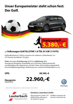 Angebot - Autohaus Lauterbach