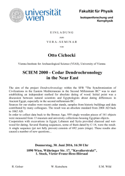 Otto Cichocki SCIEM 2000 - Cedar Dendrochronology in the Near East