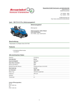 Iseki - CM 7014 H Pro (Aktionsangebot!)