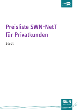 Preisliste - SWN-NetT