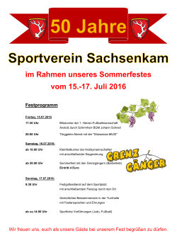 im Rahmen unseres Sommerfestes vom 15.