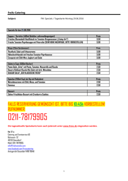 Unser Angebot am 29.06.2016 als PDF.
