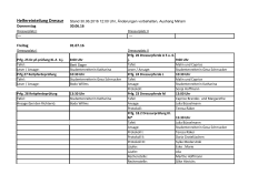 Helfereinteilung Dressur - Reiterverein