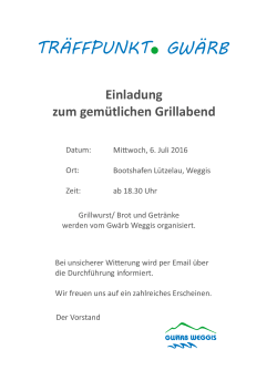 PDF-Flyer. - Gwärb Weggis