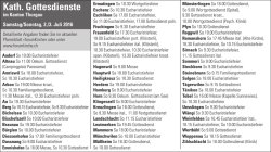 Gottesdienstplan