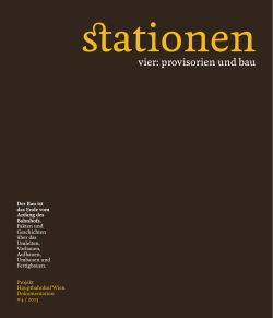 Dokumentation Stationen IV Hauptbahnhof Wien